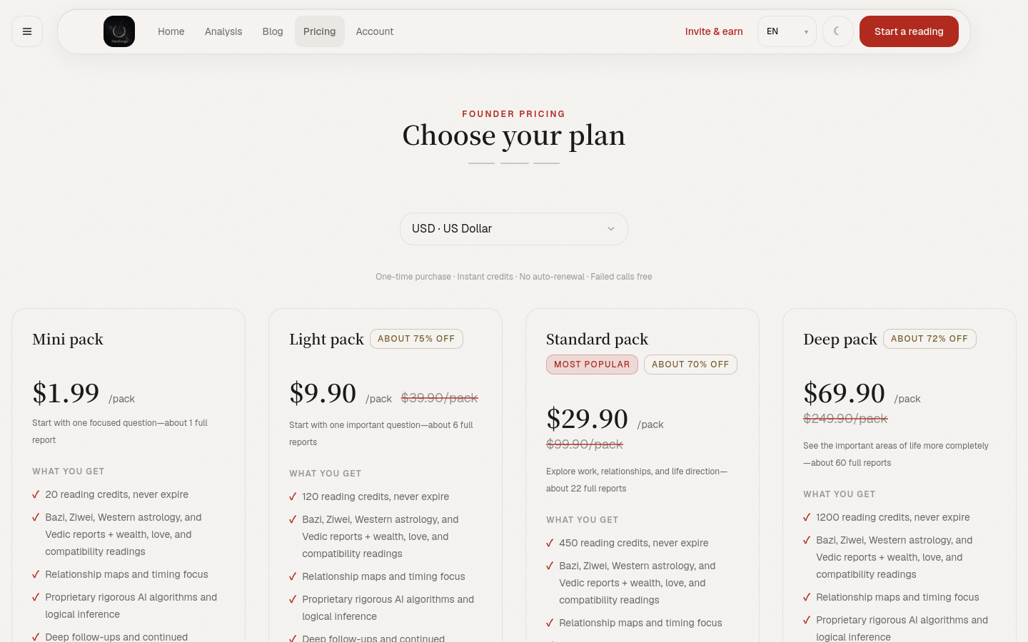 Pricing