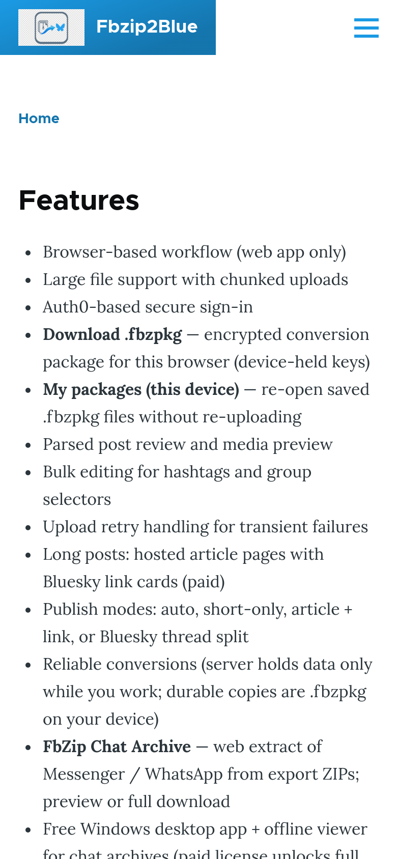 Features