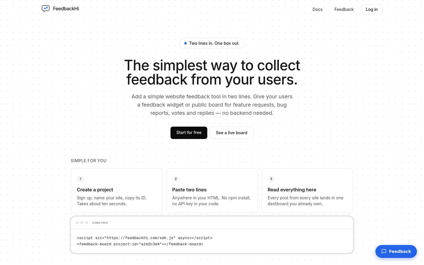 Captured Homepage / Lander