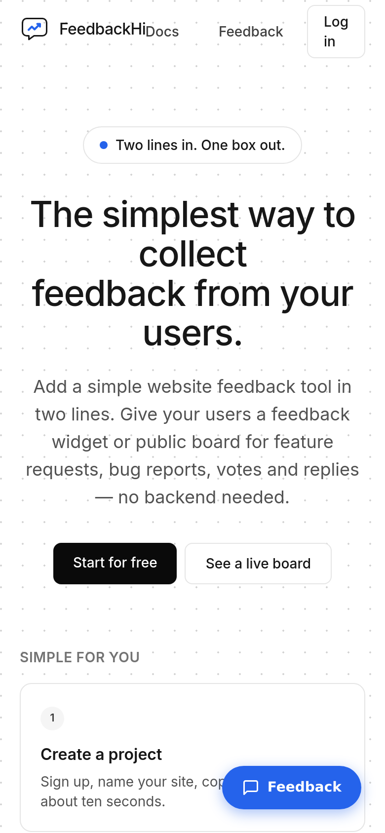 Homepage / Lander