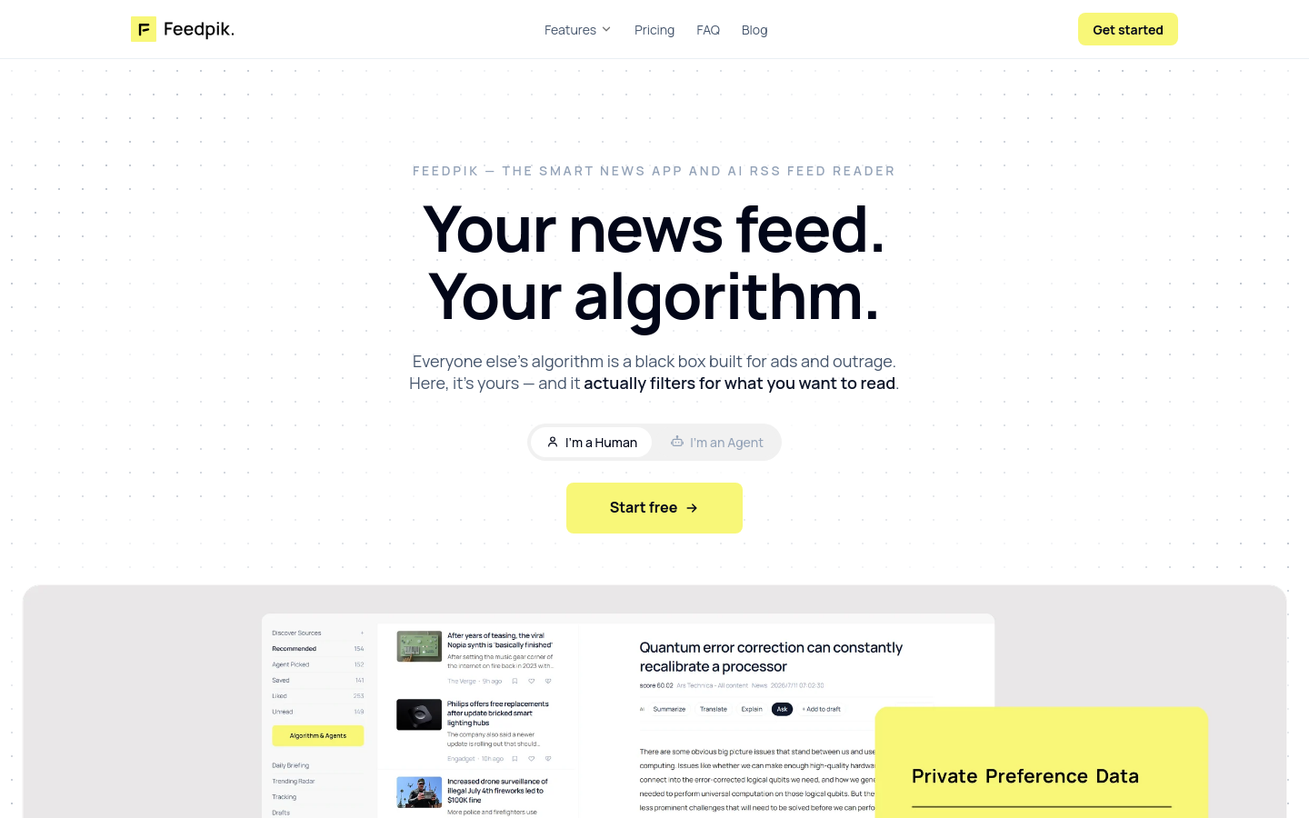 Captured Homepage / Lander