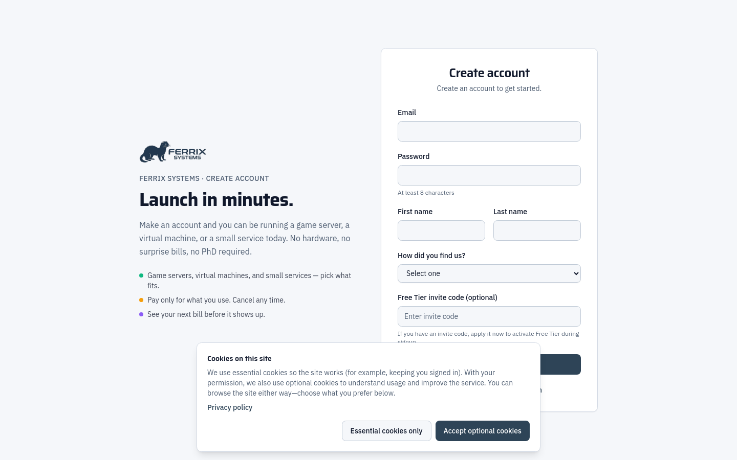 Signup