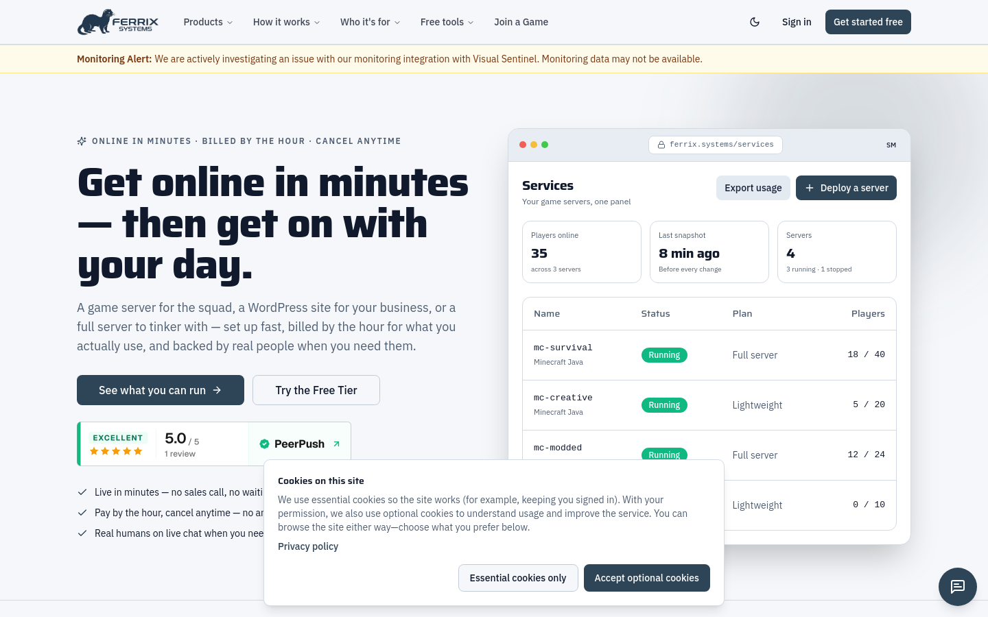 Captured Homepage / Lander