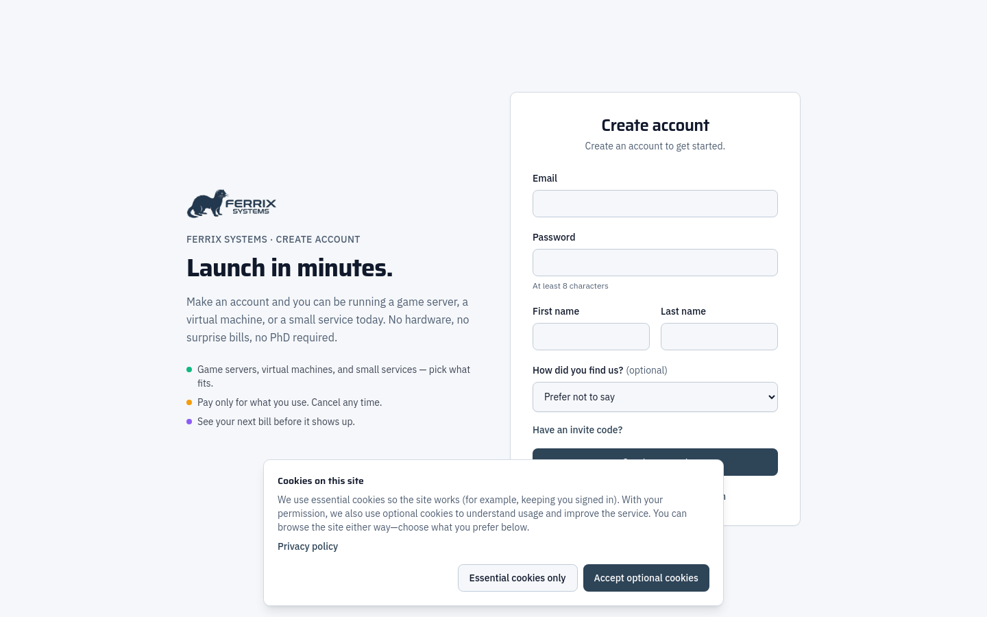 Signup