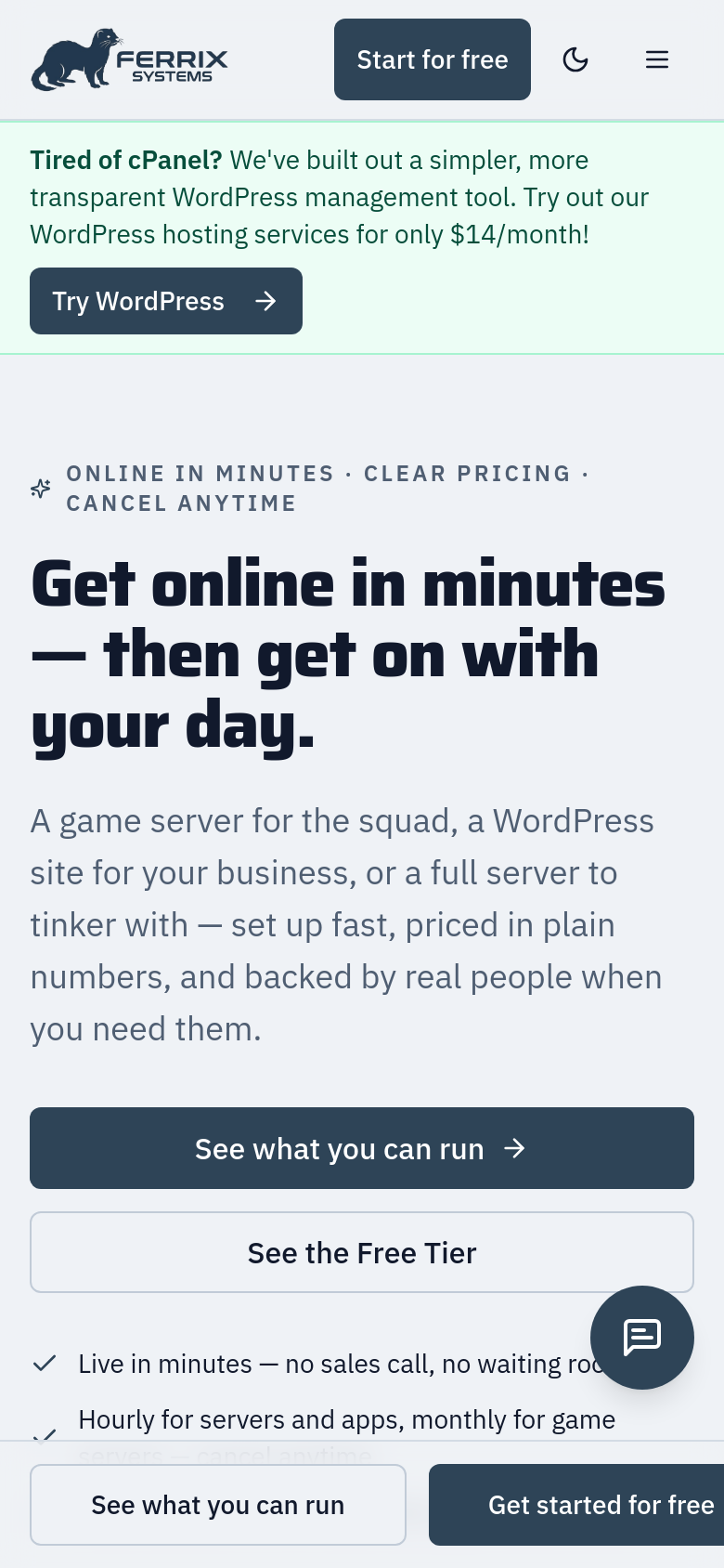 Homepage / Lander