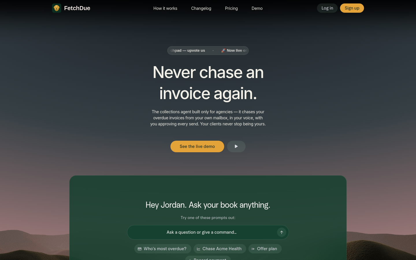 Captured Homepage / Lander
