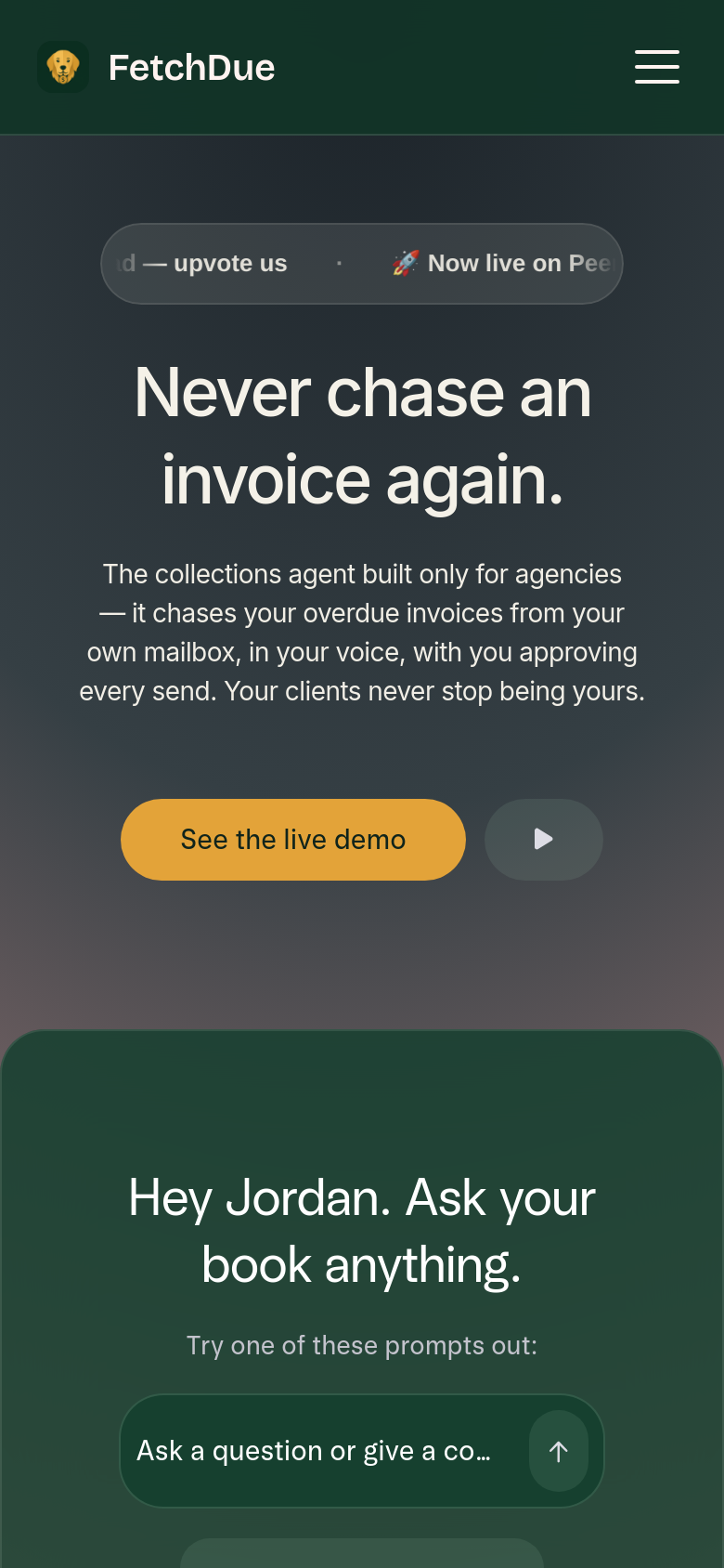 Homepage / Lander