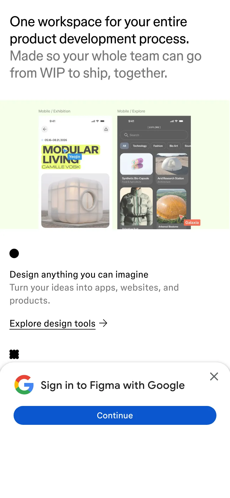 Homepage / Lander