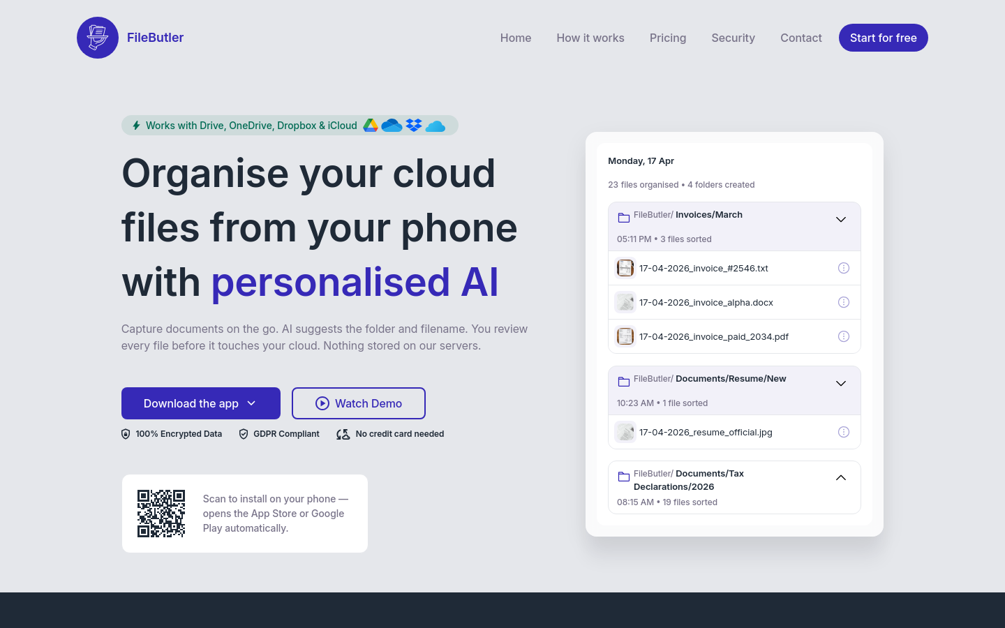 Captured Homepage / Lander