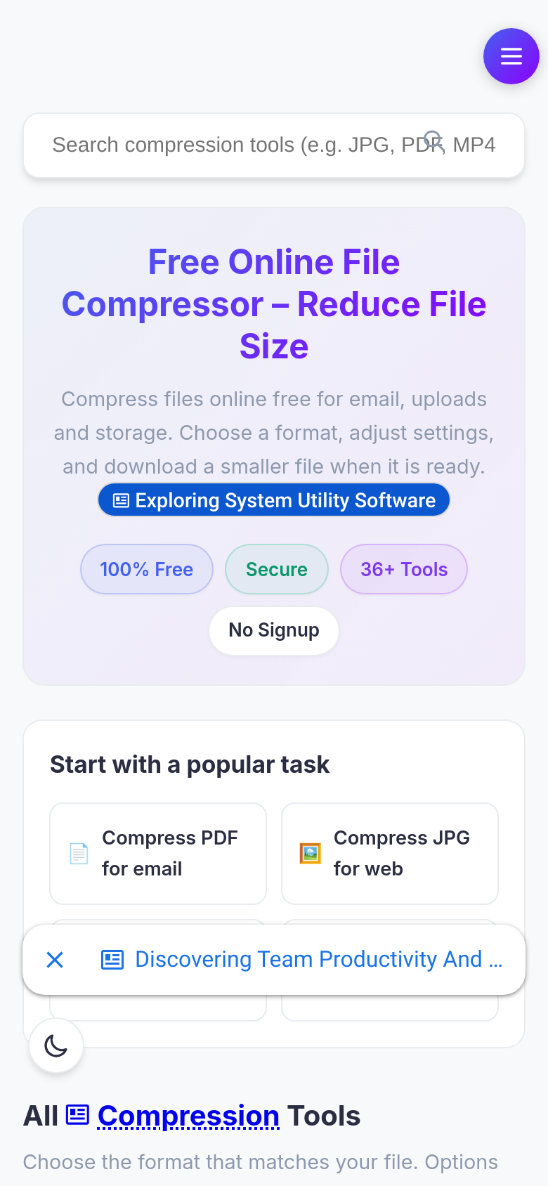 Homepage / Lander