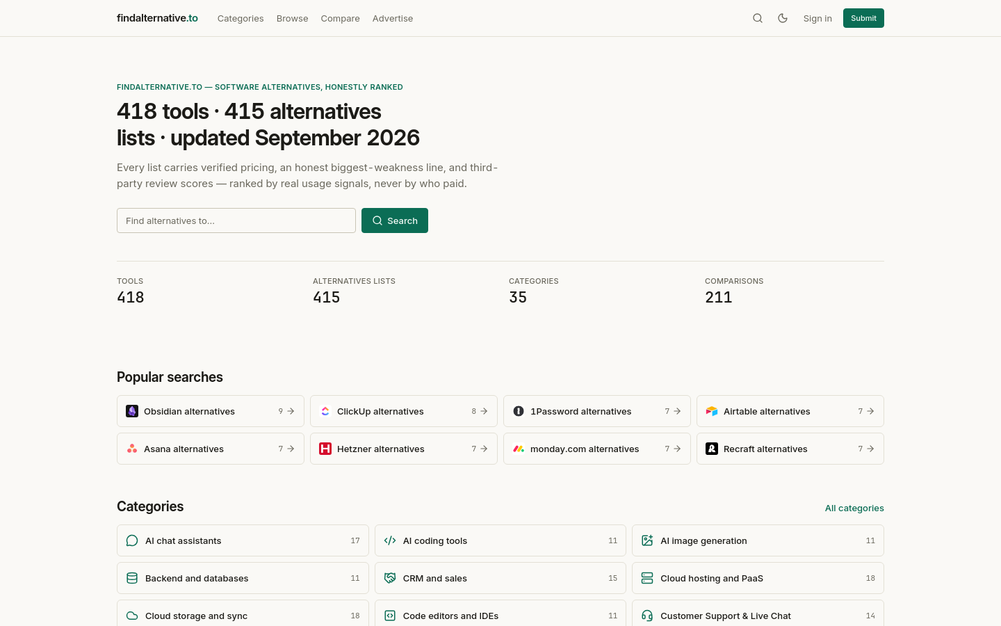 Captured Homepage / Lander