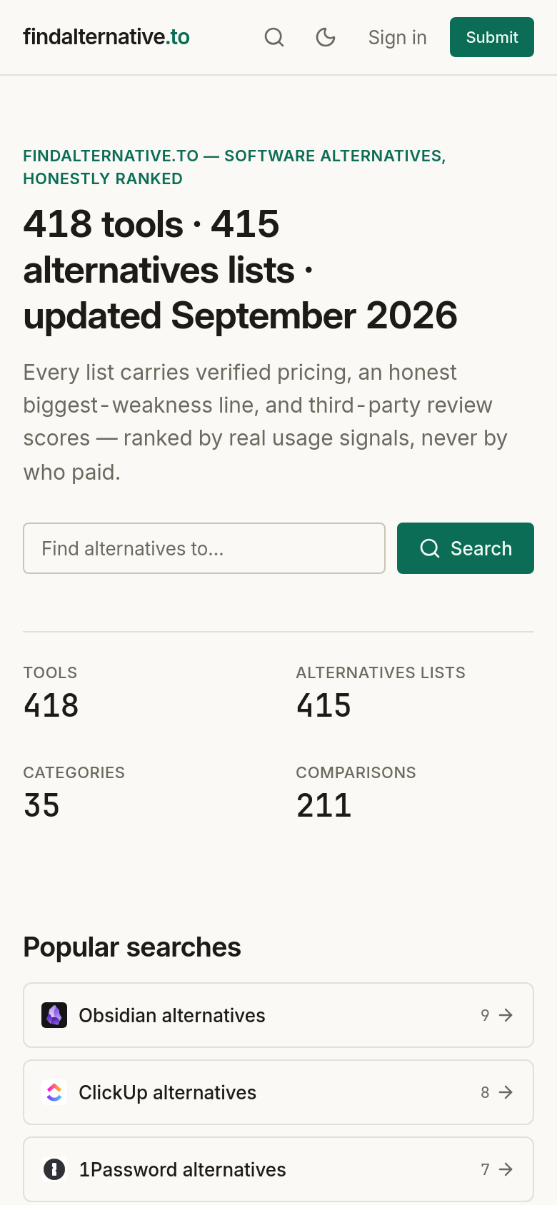 Homepage / Lander
