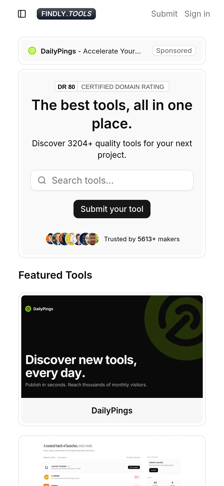 Homepage / Lander