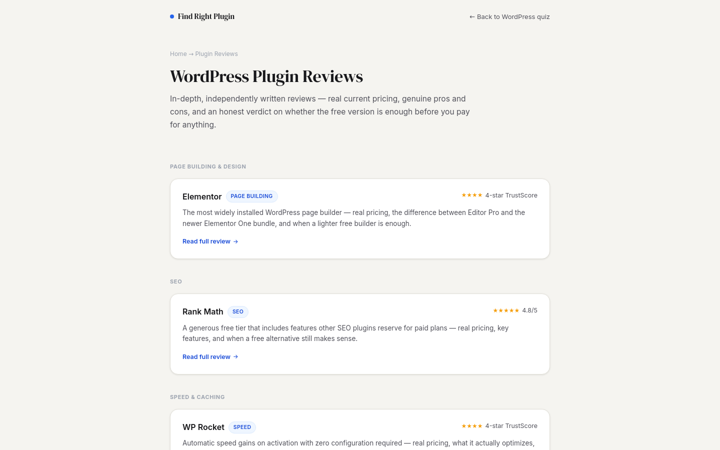 Reviews