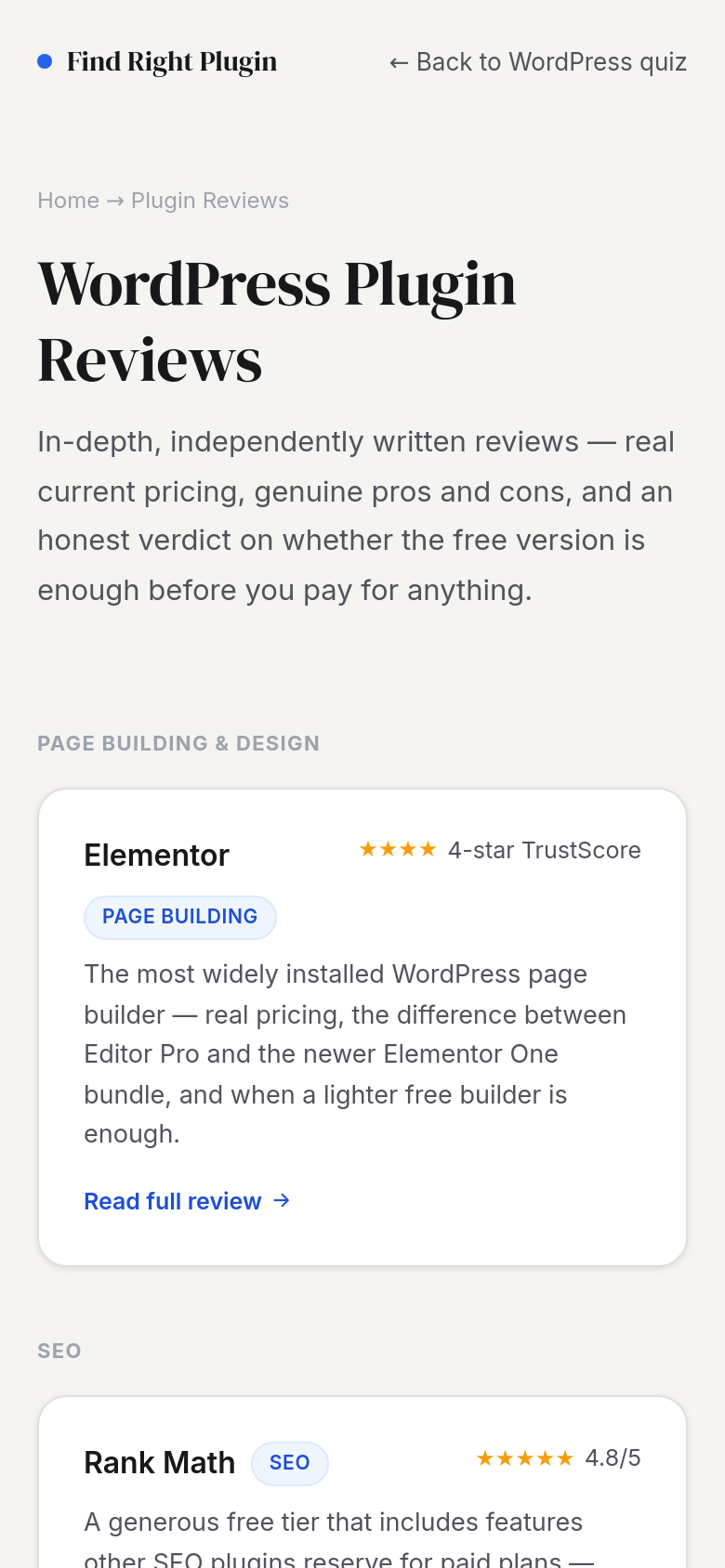 Reviews