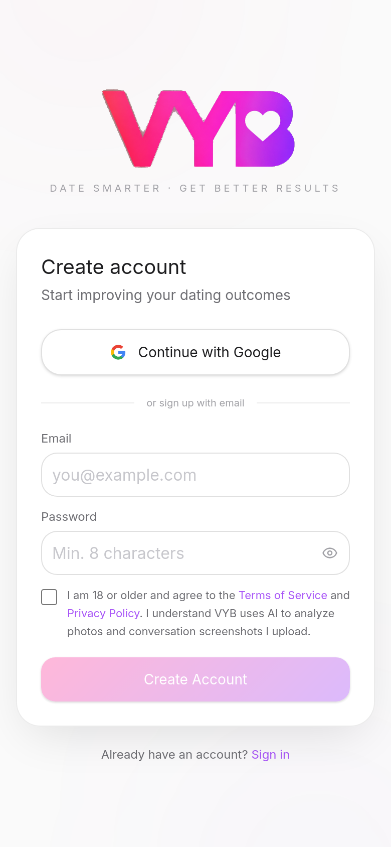 Signup