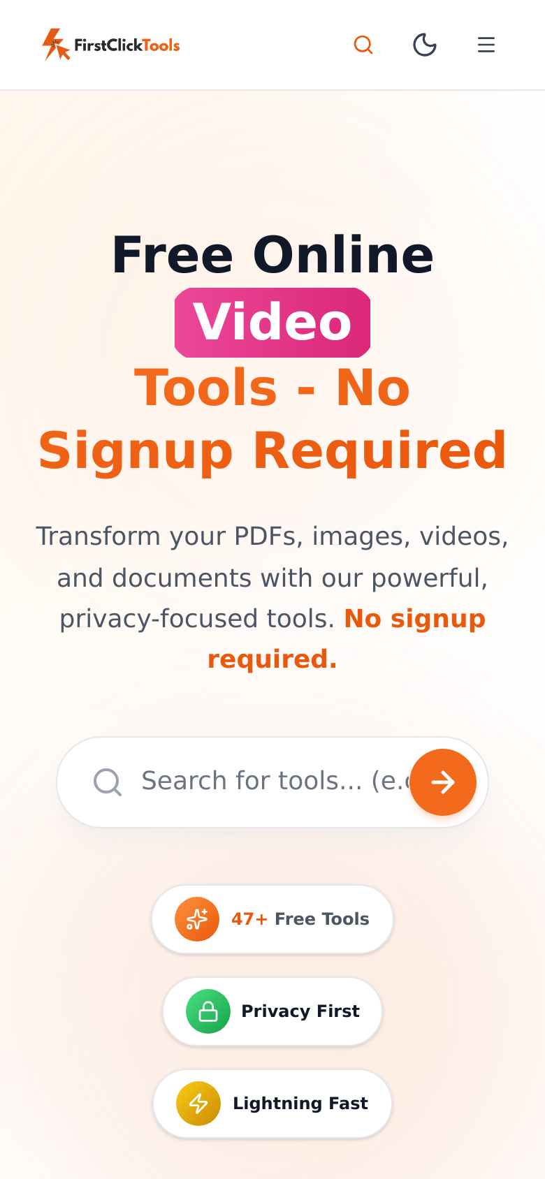 Homepage / Lander