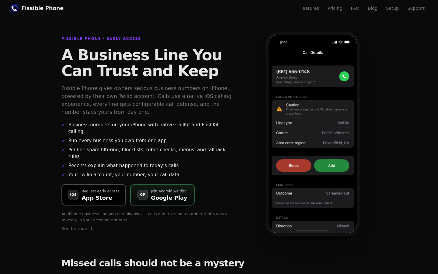 Captured Homepage / Lander