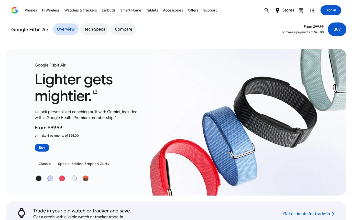 Product page