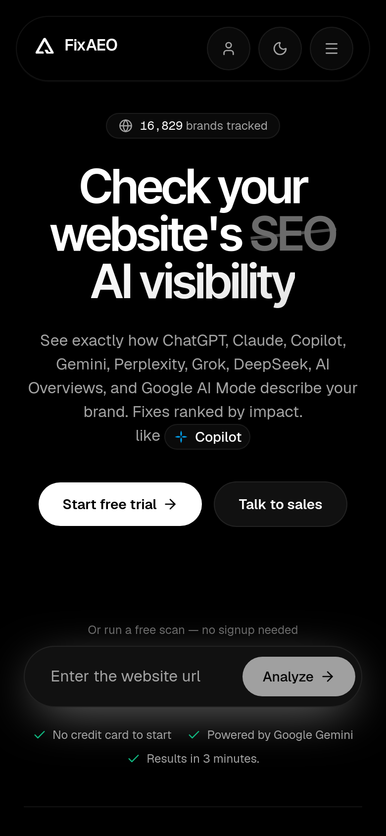 Homepage / Lander