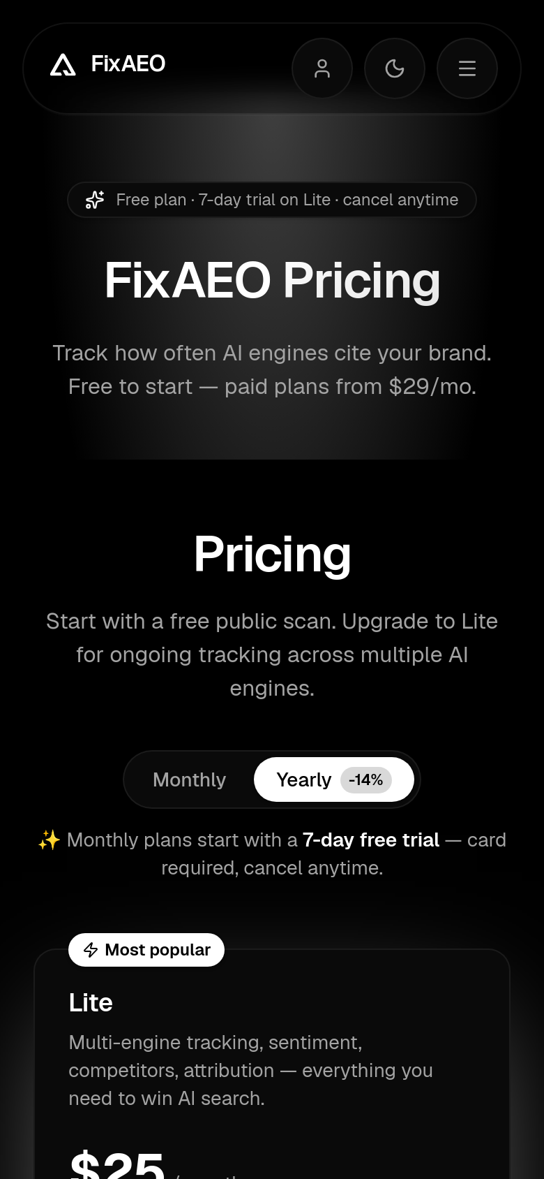 Pricing