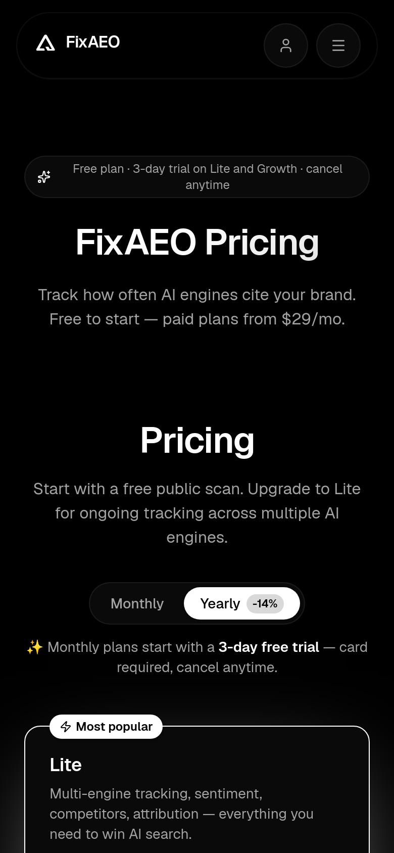 Pricing