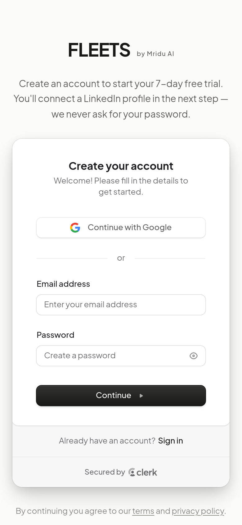 Sign Up