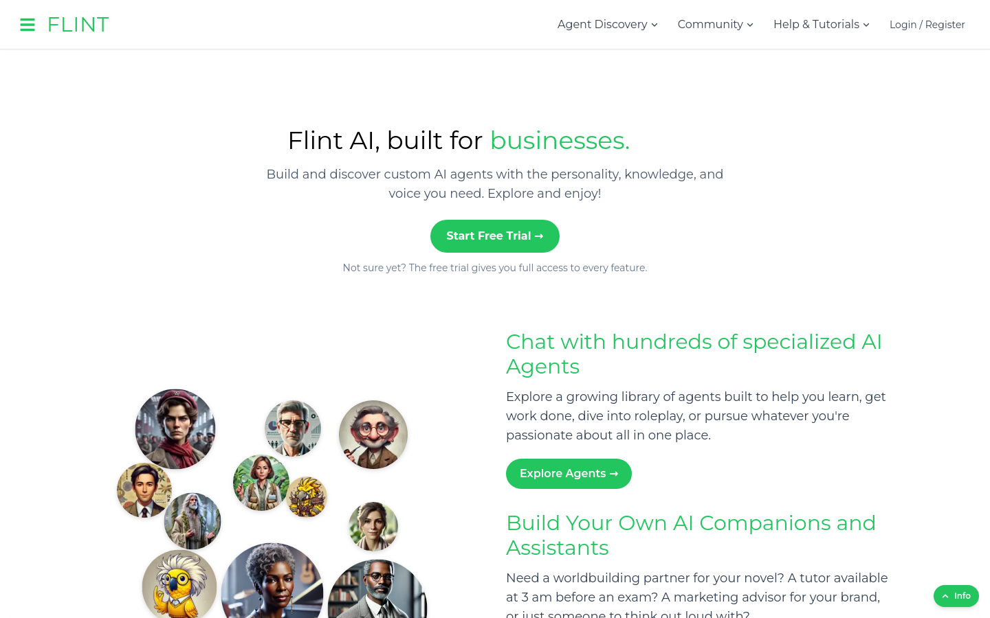 Captured Homepage / Lander