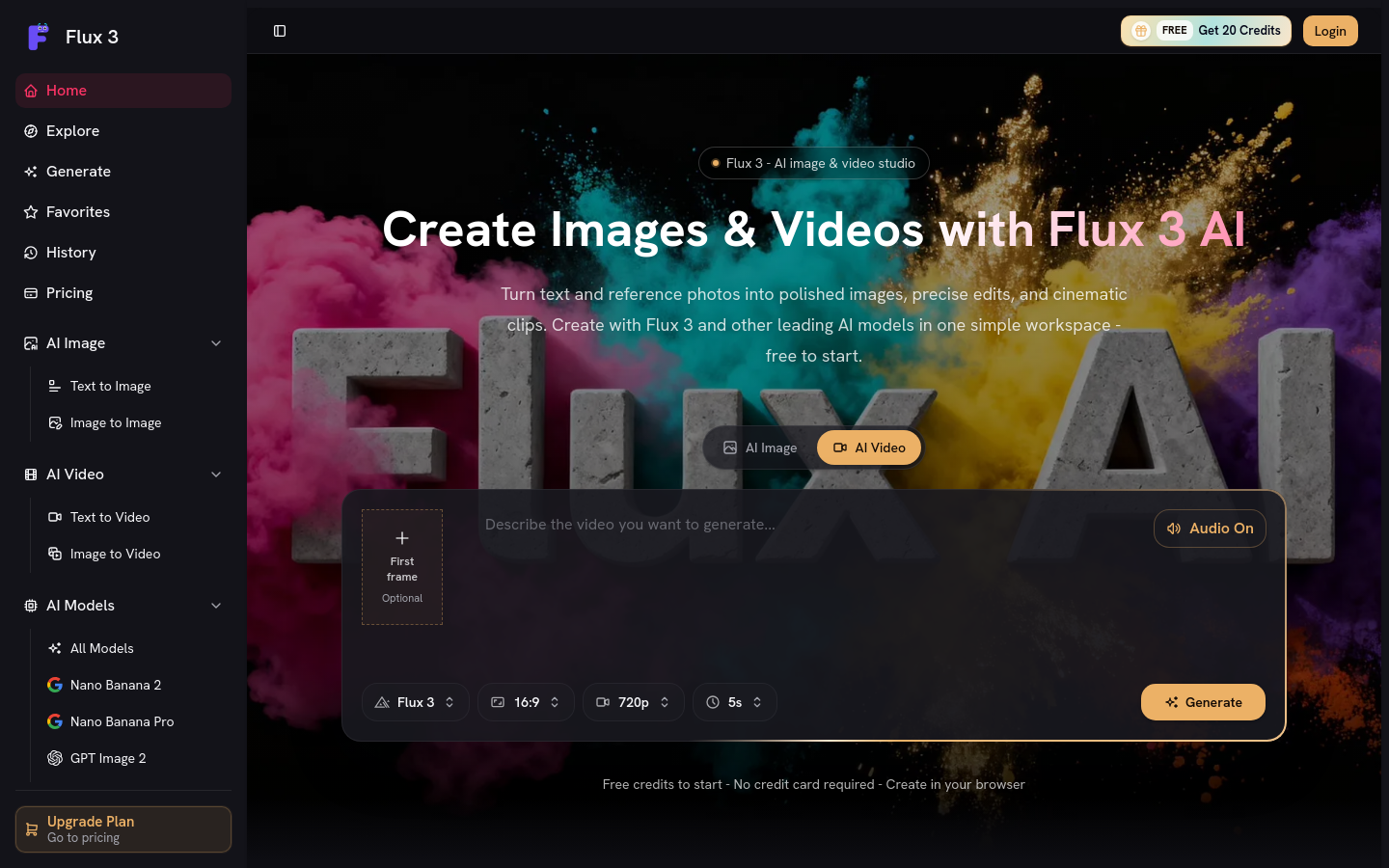 Above-the-fold capture of flux-3.co