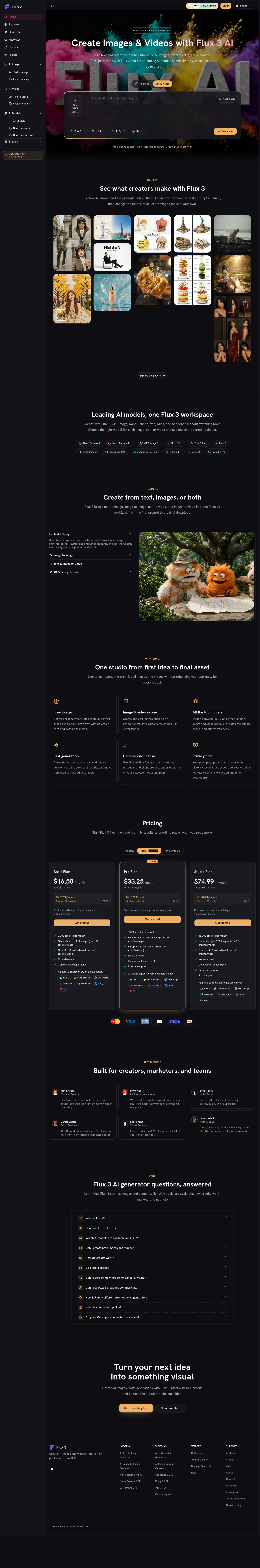 flux-3.co — The Pricing Page