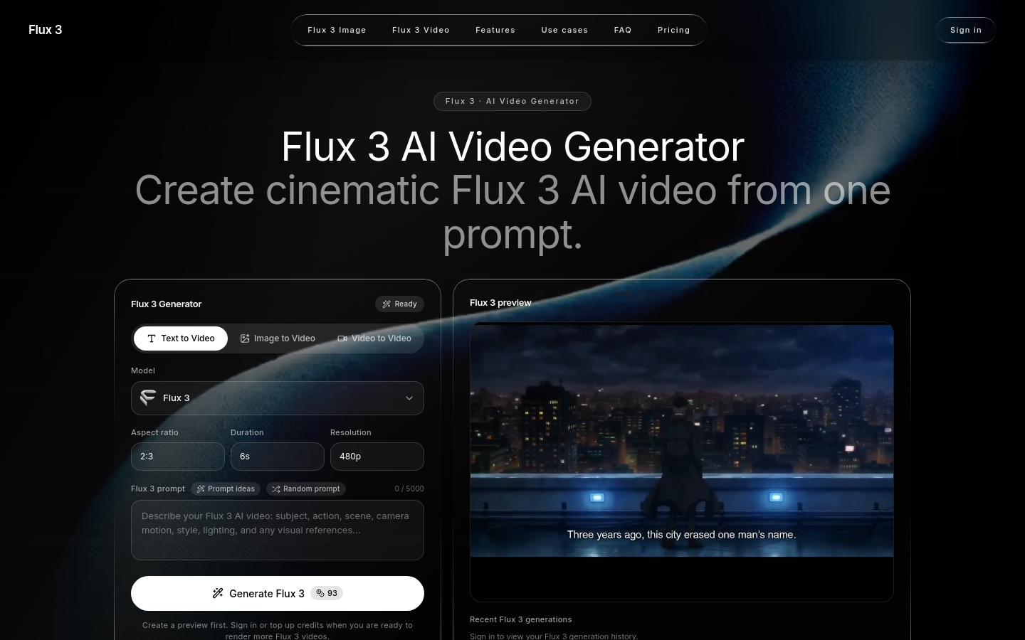 flux-3.im desktop capture of the first page