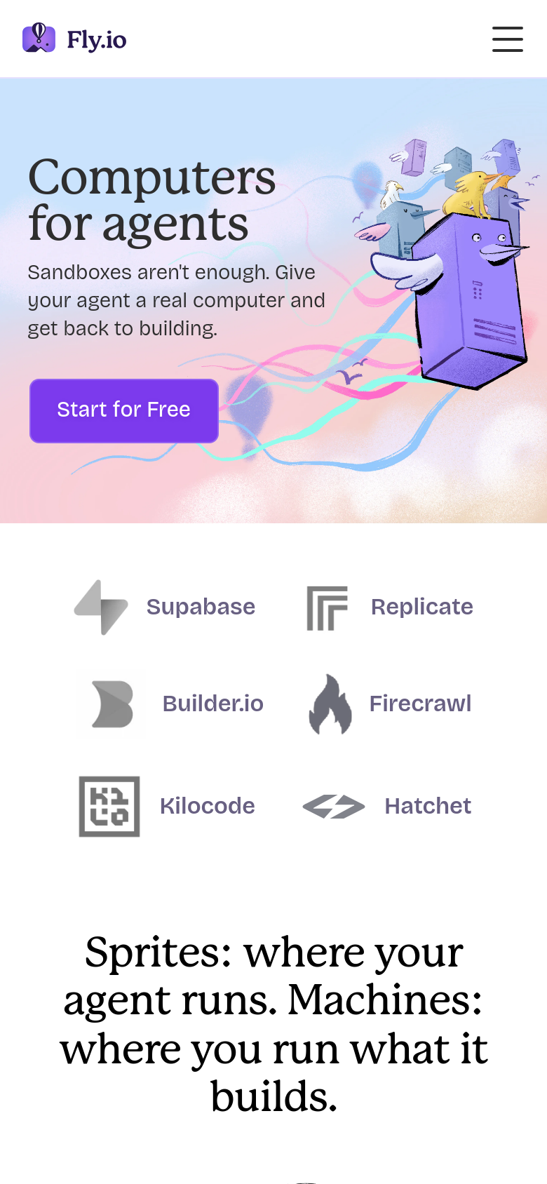 Homepage / Lander