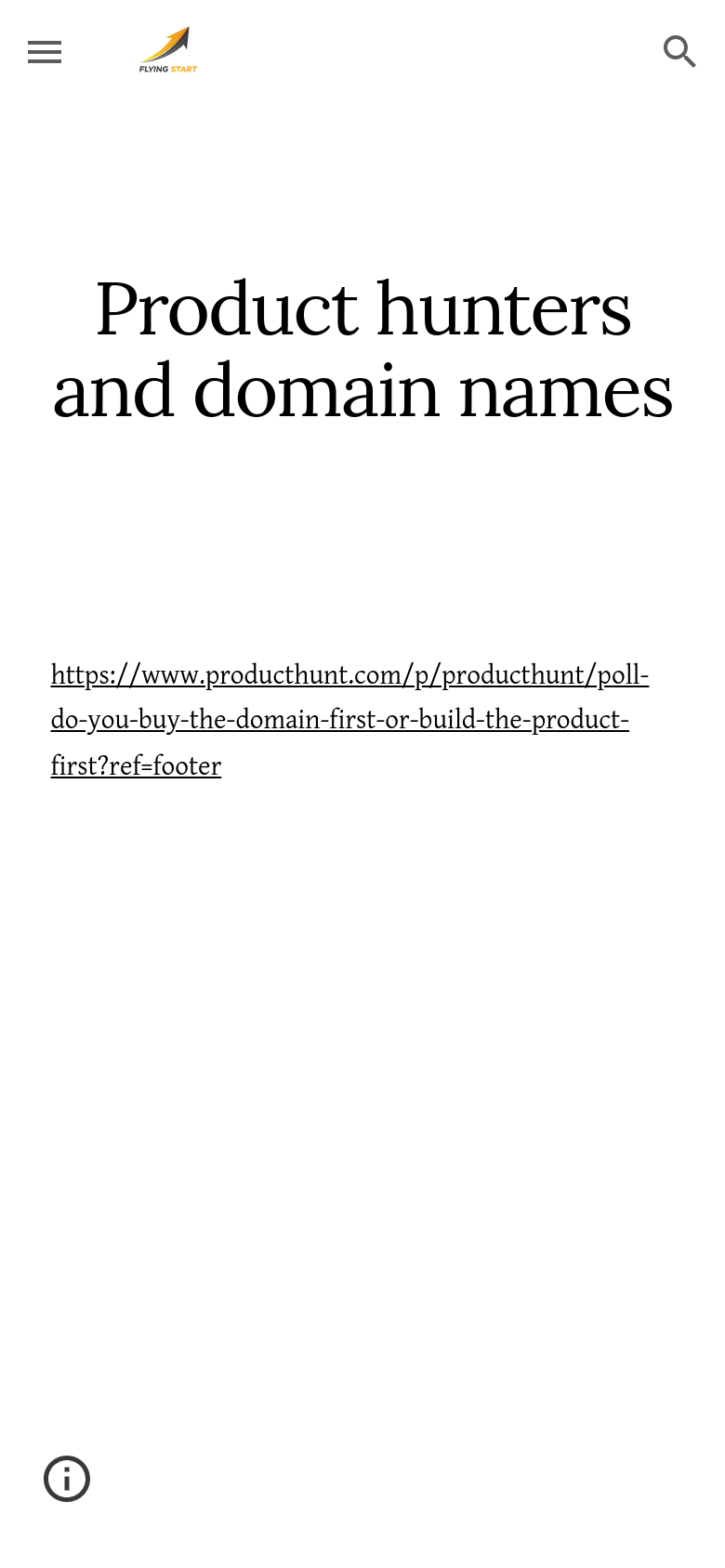 Product Hunters And Domain Names