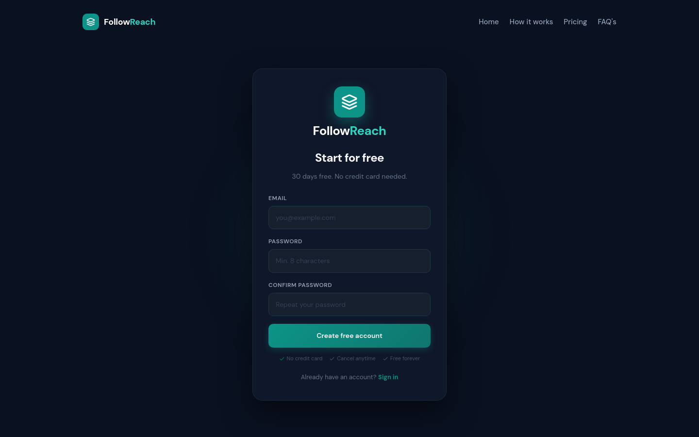 Signup