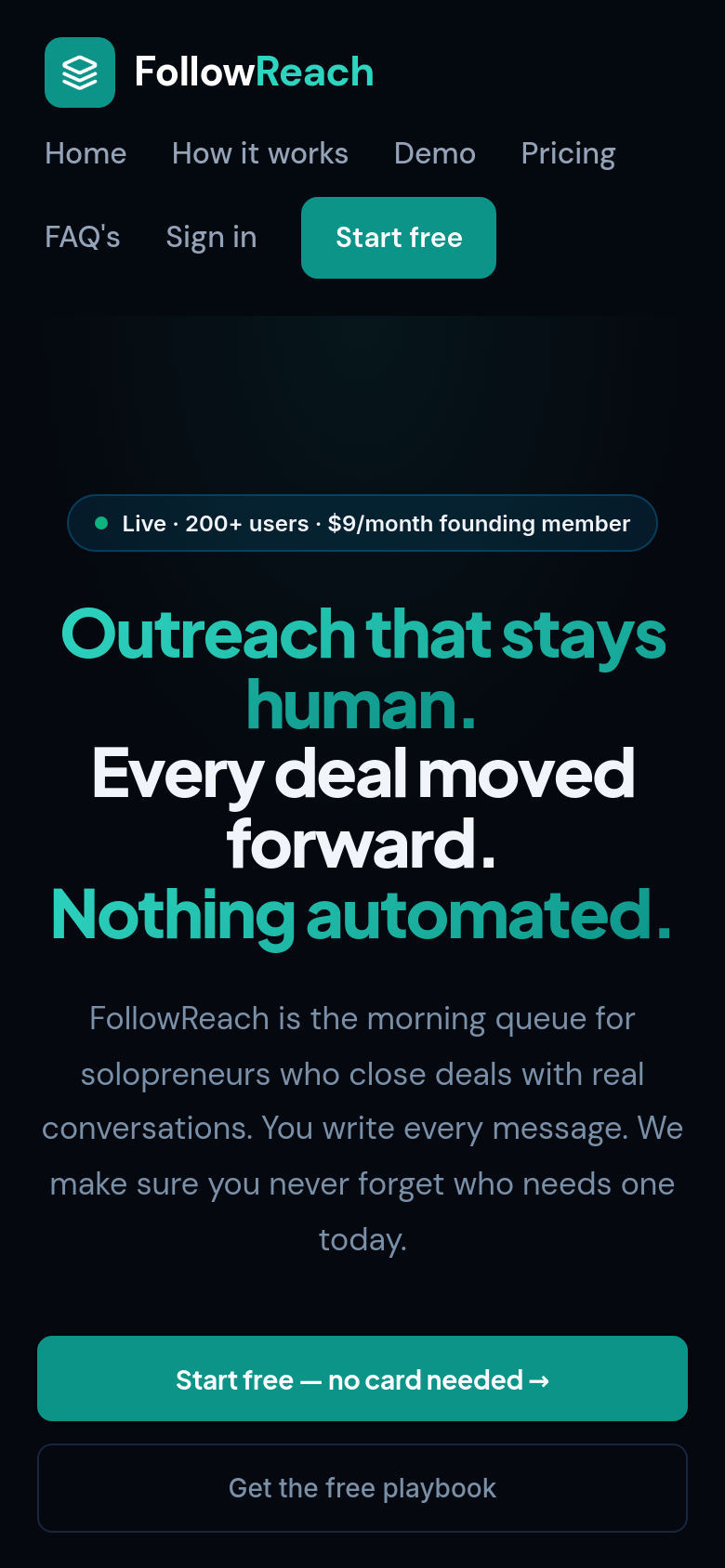 Homepage / Lander