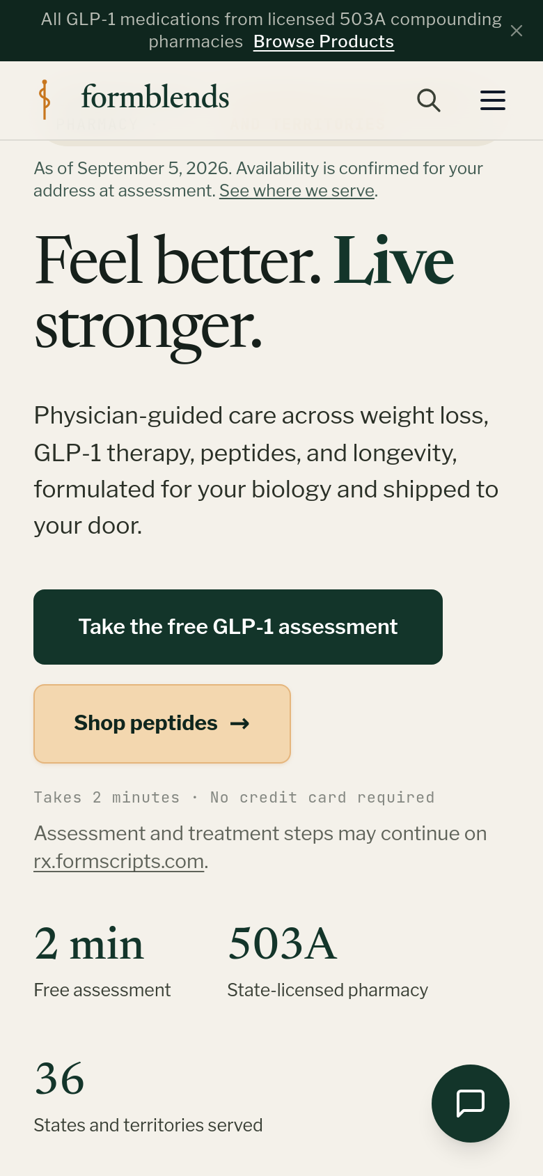 Homepage / Lander