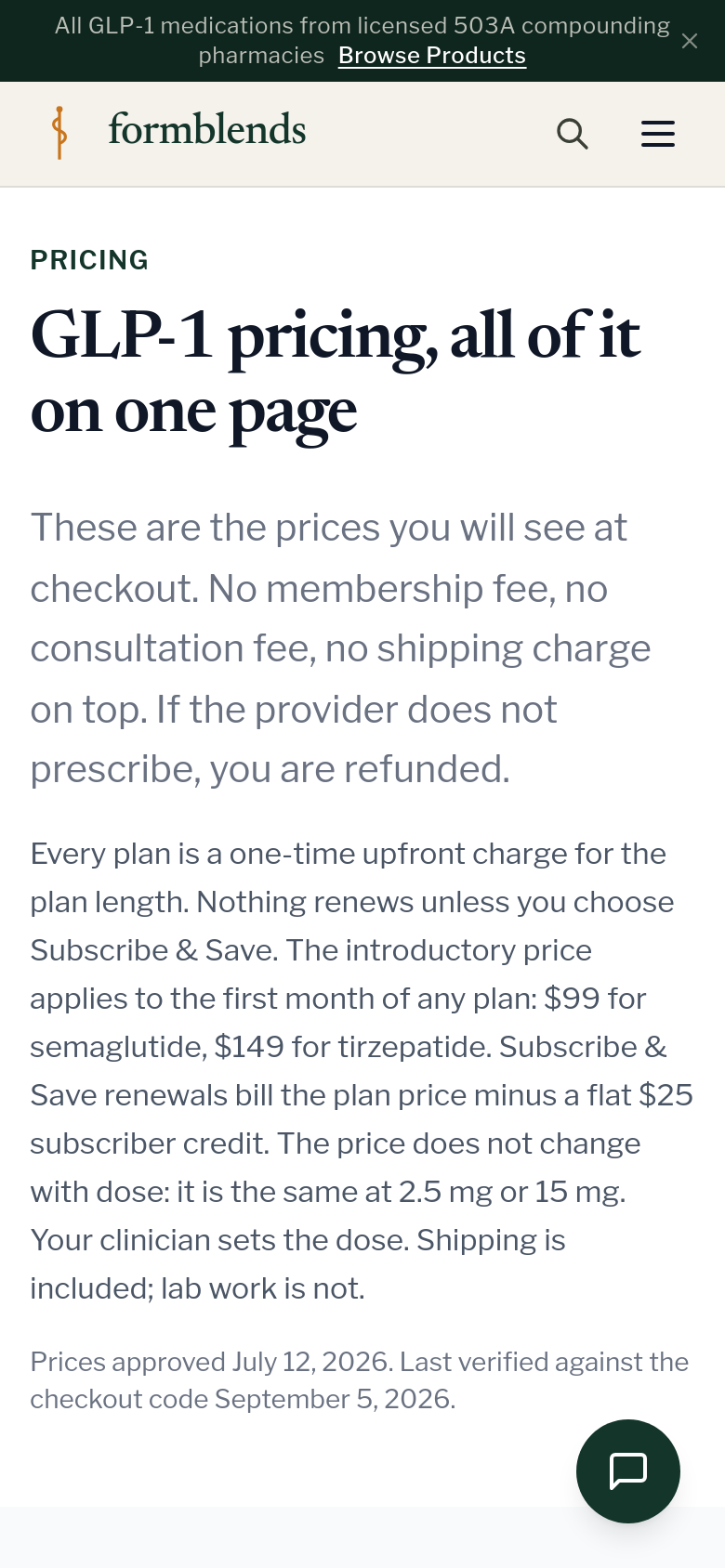 Pricing