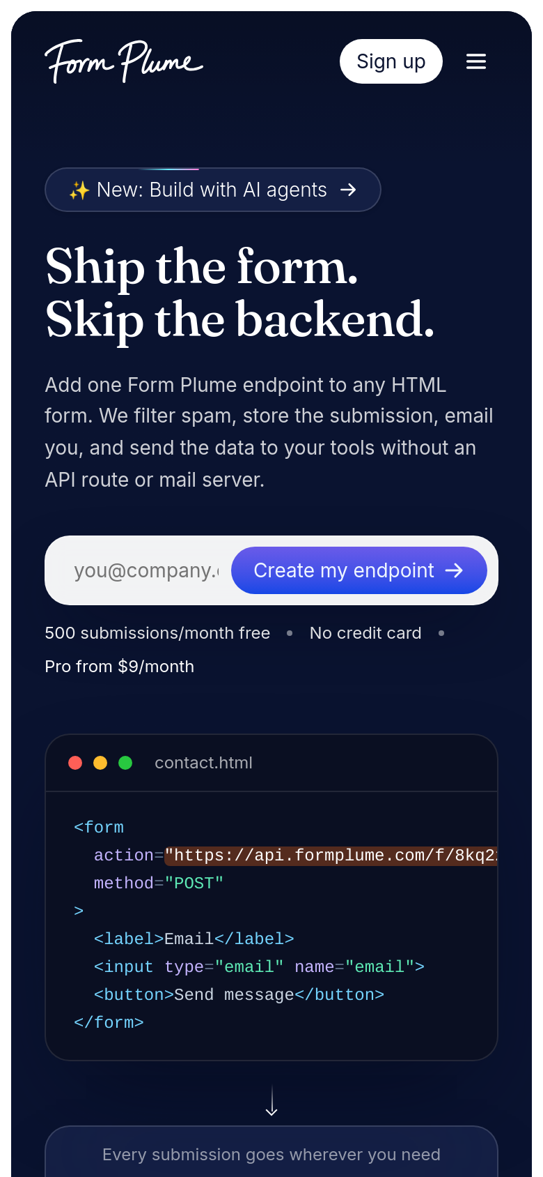 Homepage / Lander
