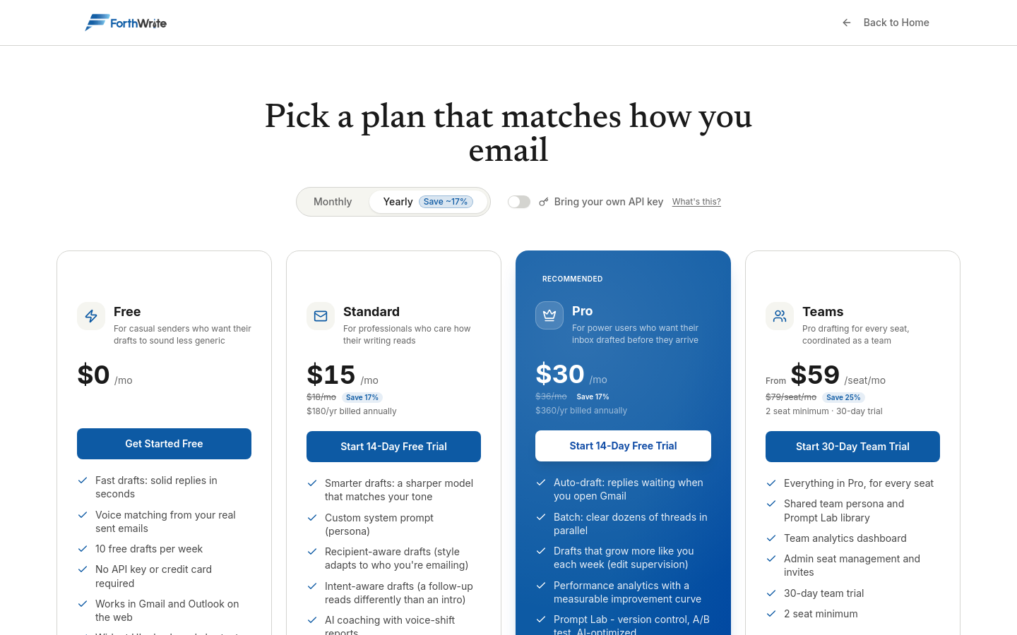 Pricing