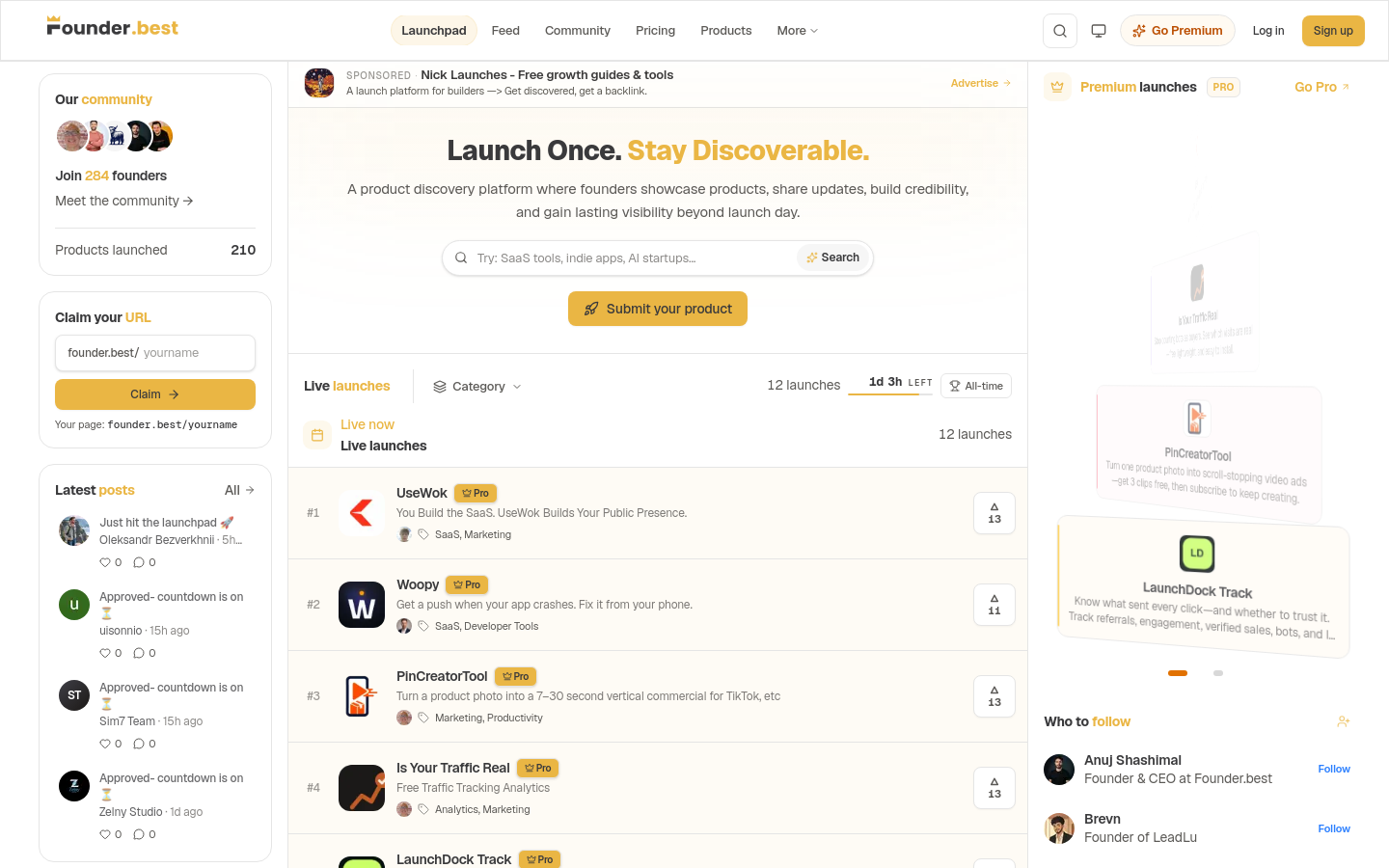 Captured Homepage / Lander