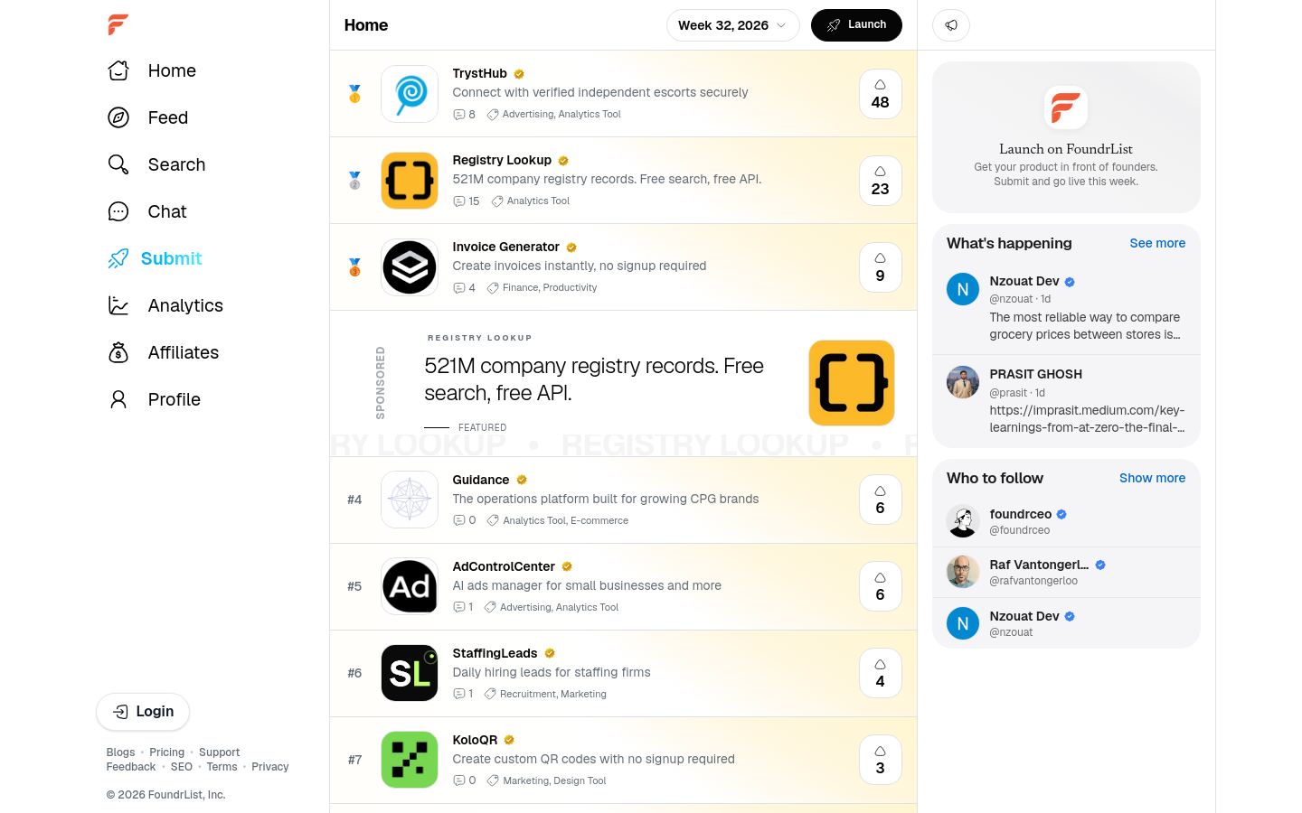 Captured Homepage / Lander