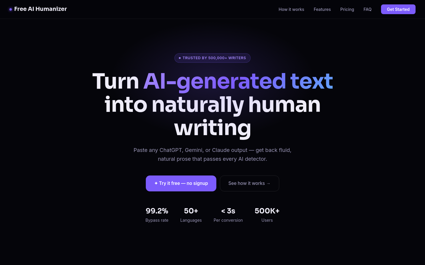 Captured Homepage / Lander