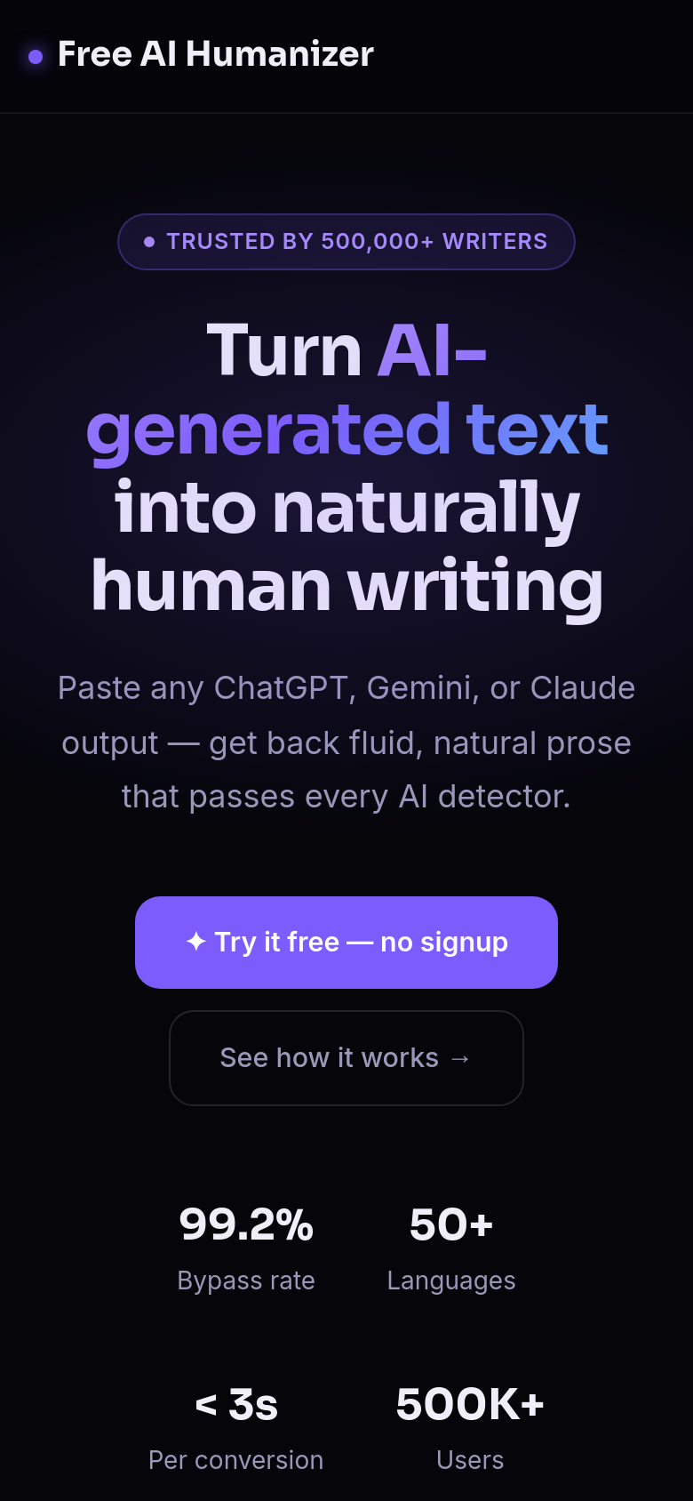 Homepage / Lander