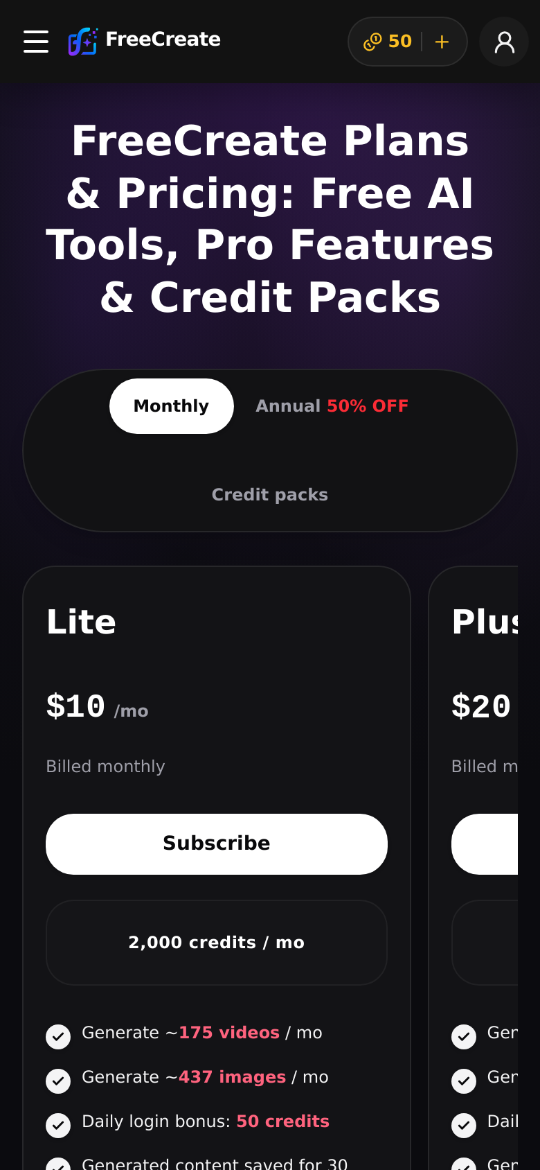 Pricing