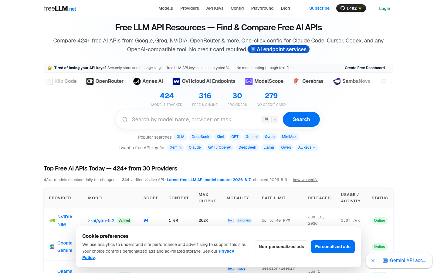 Captured Homepage / Lander