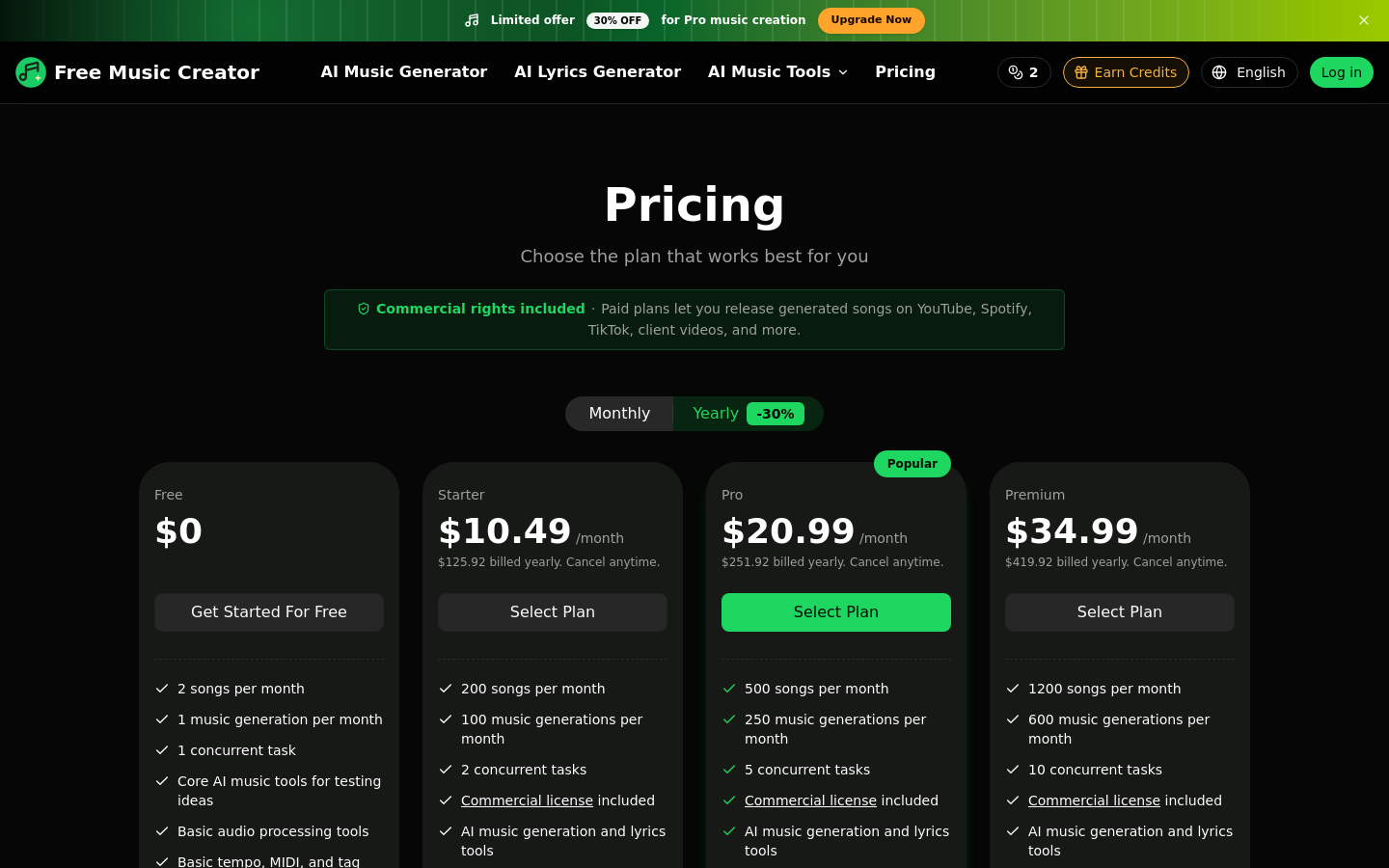 Pricing
