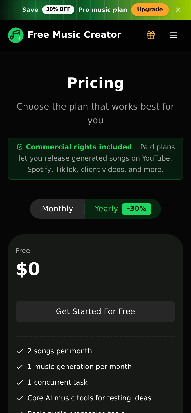 Pricing