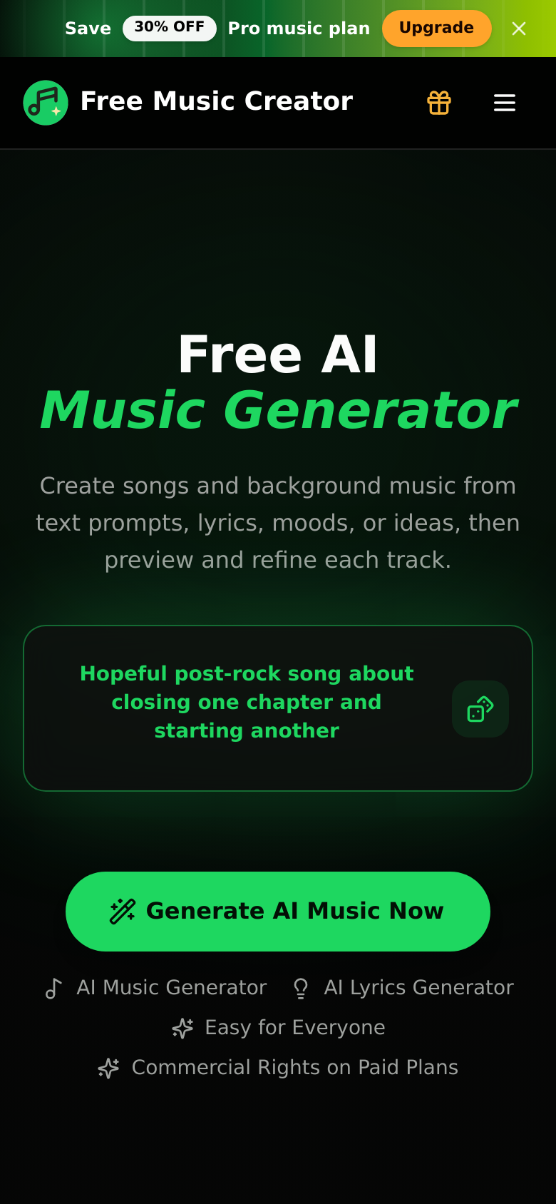 Homepage / Lander