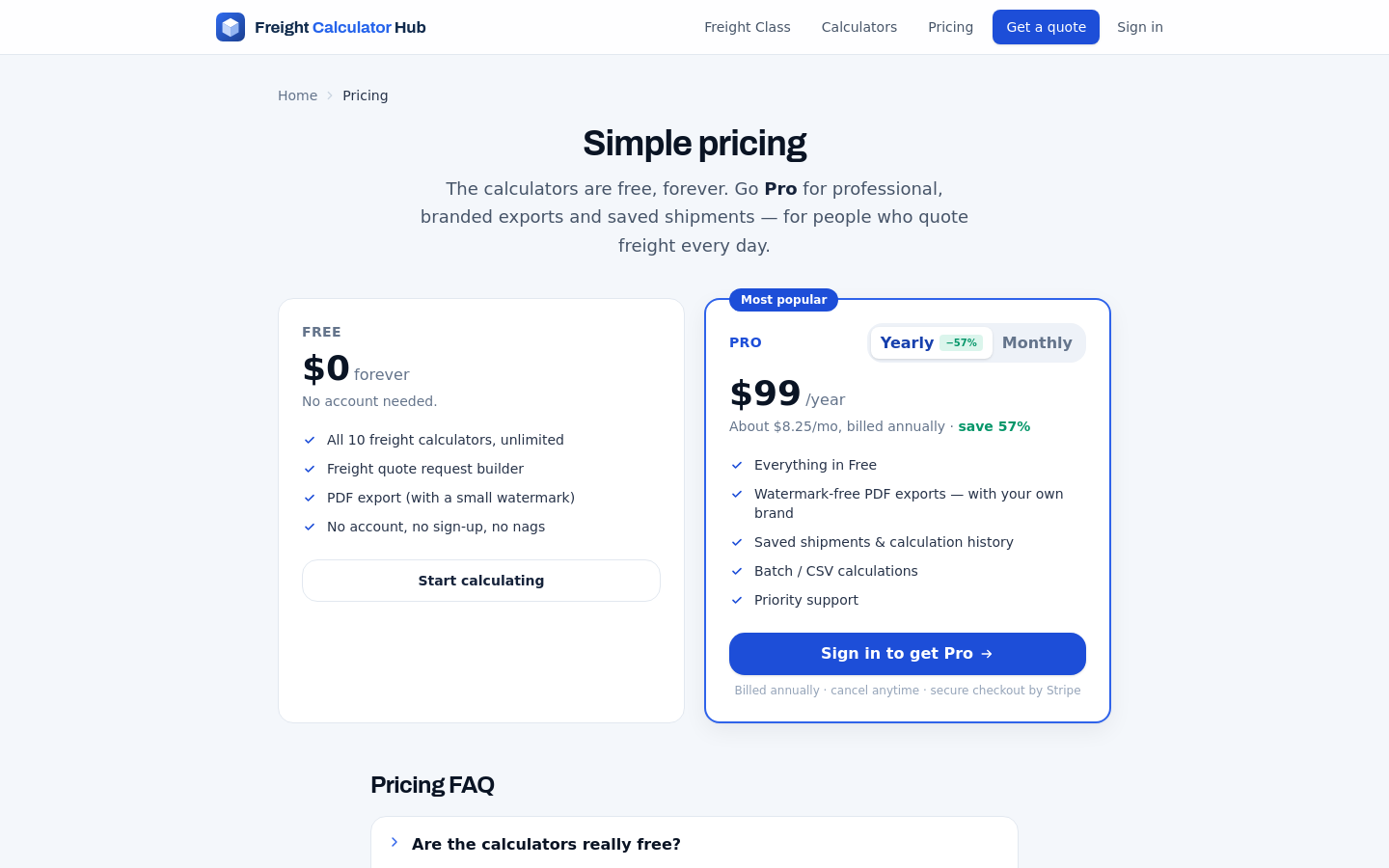 Pricing