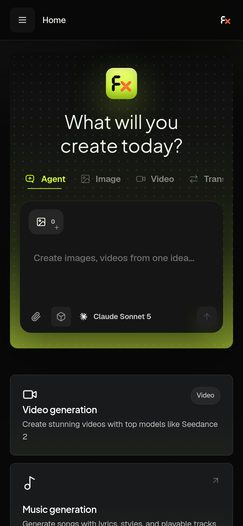 Homepage / Lander